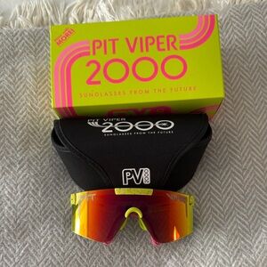 BRAND NEW Pit Viper 2000 Sunglasses with Red and Yellow Lenses